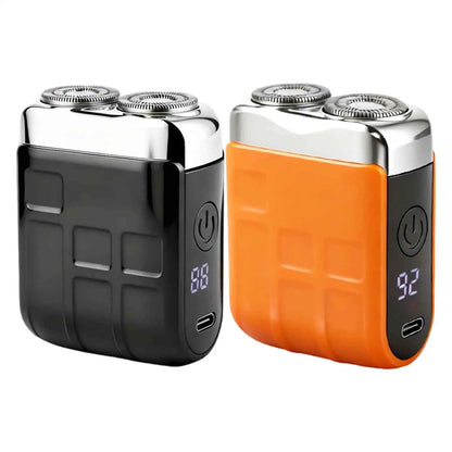Mini Electric Smart Shaver Portable Cordless Rechargeable Double Cutter Men Shavers Digital Display Shaver Facial Beard Trimmer