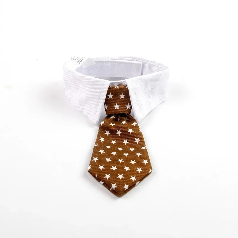 Dog Tuxedo Bow Tie Collar Formal Wedding Pet Accessory