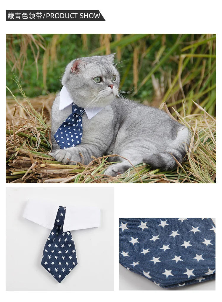 Dog Tuxedo Bow Tie Collar Formal Wedding Pet Accessory