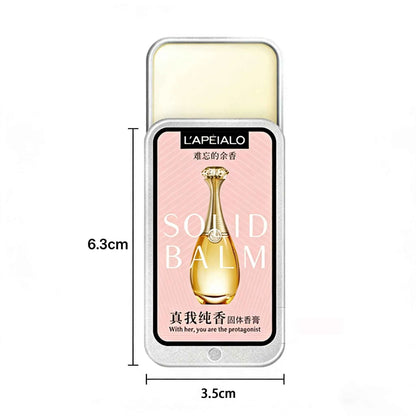 Woman Body Pheromone Perfume Solid Balm Long Lasting Fragranc Light Fragranc Portable Solid Perfume Balm