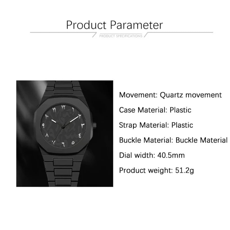 Fashion Quartz Wristwatch Unisex Silicone Strap Watch