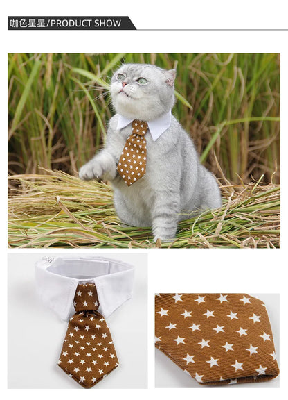 Dog Tuxedo Bow Tie Collar Formal Wedding Pet Accessory