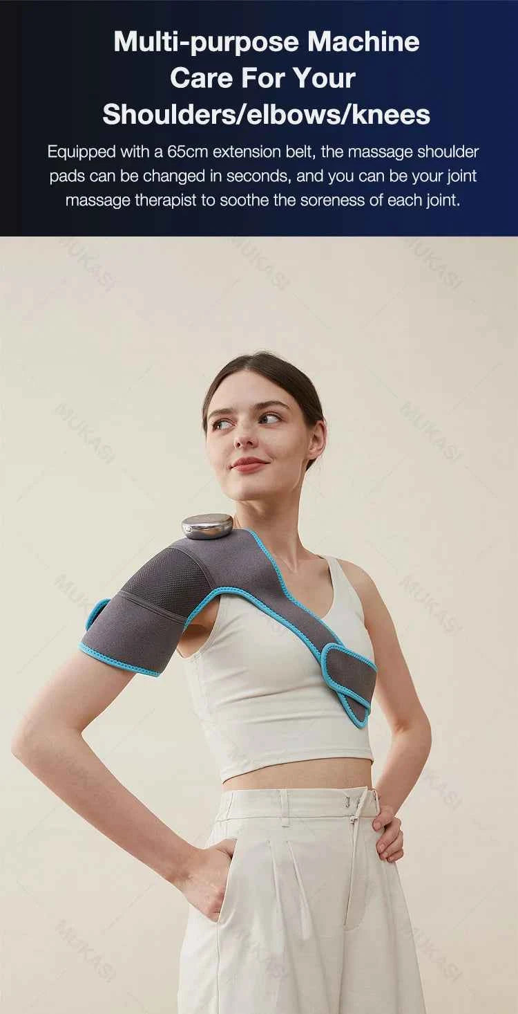Heating Knee Massager Electric Shoulder Vibrating Massage Pad For Physiotherapy Leg Arthritis Elbow Joint Pain Relief Therapy