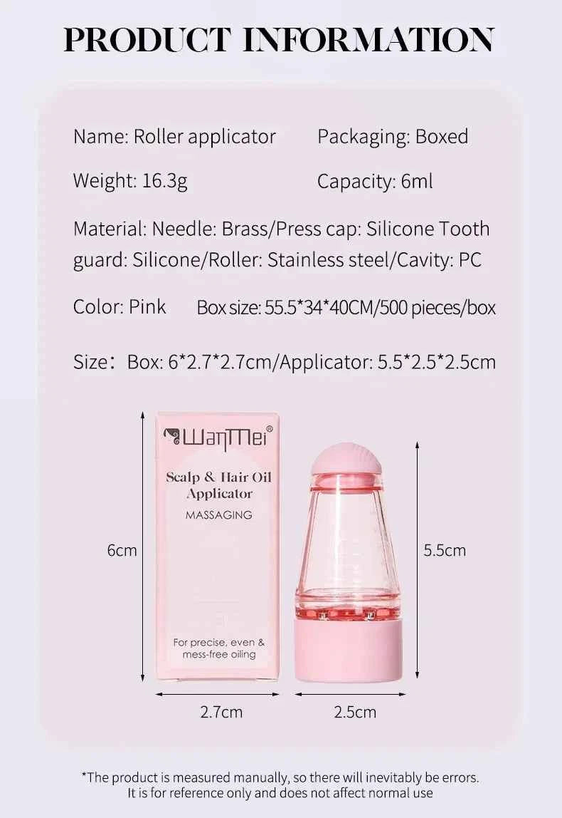 1/2pcs Hair Dye Tool Set Pink 6.09oz Hair Oil Applicator Bottle and1ml Dil Hair Growth Solid Hair Comb Salon Hairdressing Tools