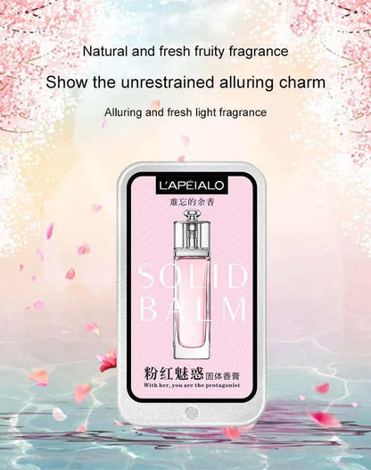 Woman Body Pheromone Perfume Solid Balm Long Lasting Fragranc Light Fragranc Portable Solid Perfume Balm