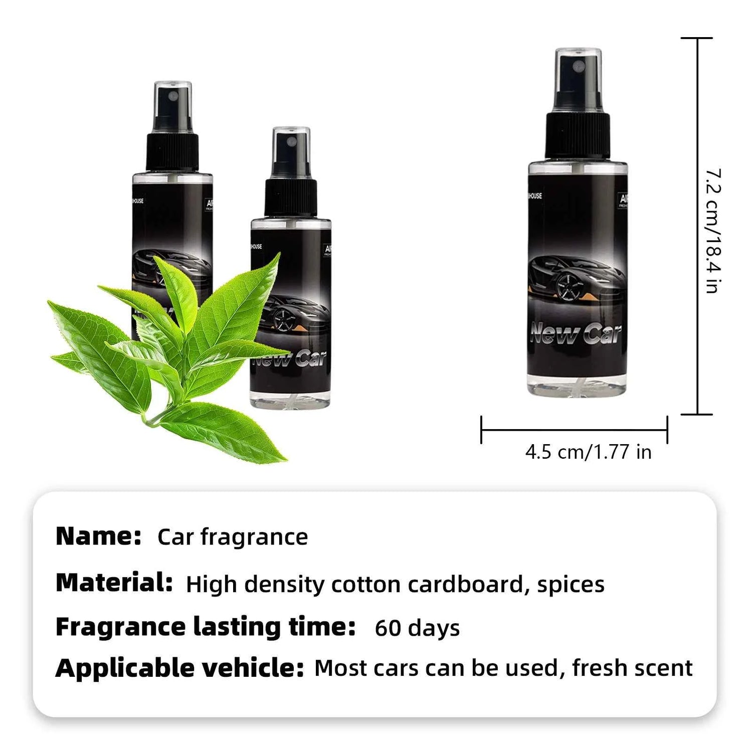 100ml NEW CAR-Scented Hand-Sprayed Air Freshener – Car Spray, Home Air Purifying &amp; Deodorizing Fragrance