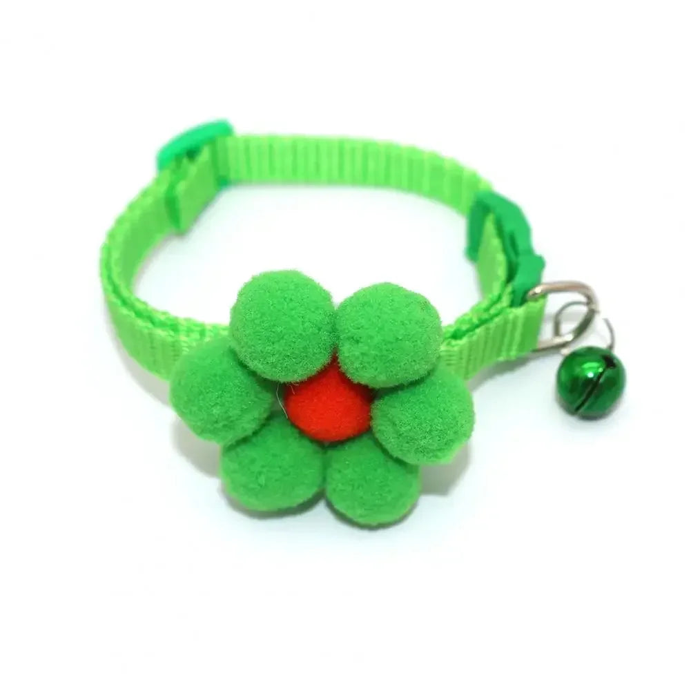 Cute Cat Collar with Bell Bowknot Adjustable Kitten Collar