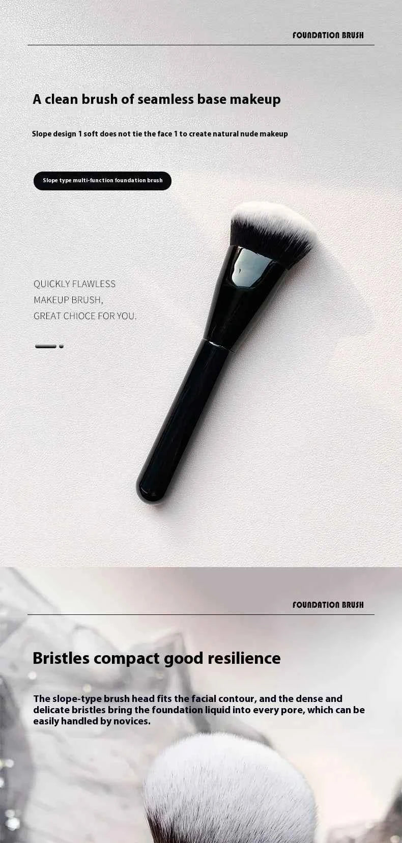 Professional Liquid Foundation Brush Foundation BB Cream Brush Blush Brushes Make Up Tool for Blending Liquid Cream Beauty Tools