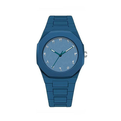Fashion Quartz Wristwatch Unisex Silicone Strap Watch