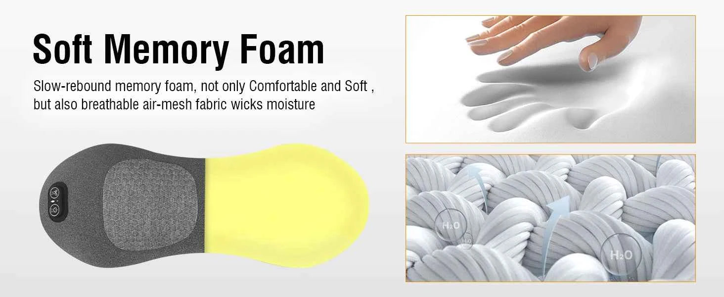 Multi-functional 3-in-1 Back Massager with Relief Bed Sleeping Shiatsu Deep Tissue Portable Shoulder Lower Back Pain Relief