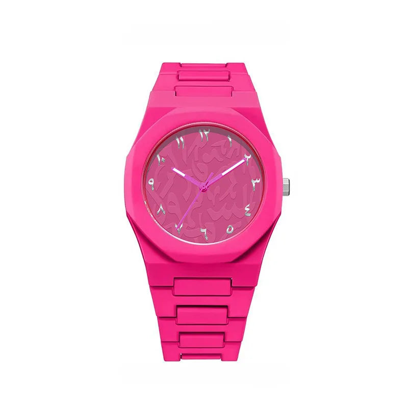 Fashion Quartz Wristwatch Unisex Silicone Strap Watch