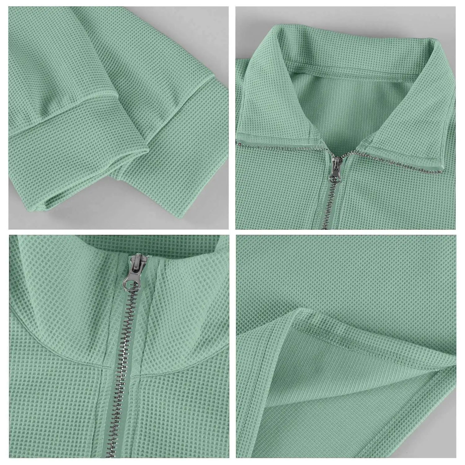New Sweatshirts For Men Spring Waffle Long-sleeved T-shirt Men&