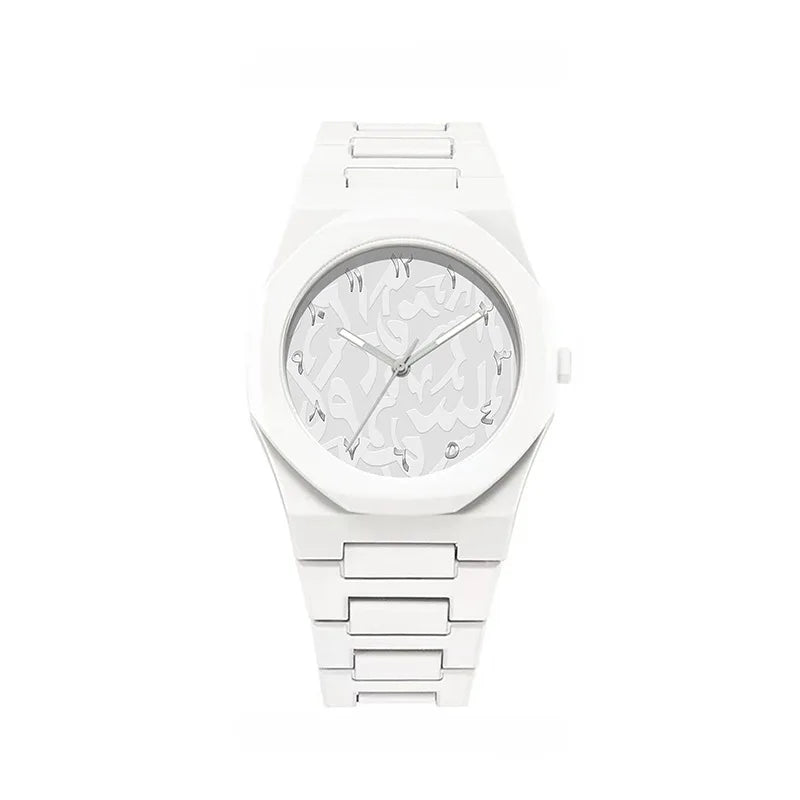 Fashion Quartz Wristwatch Unisex Silicone Strap Watch