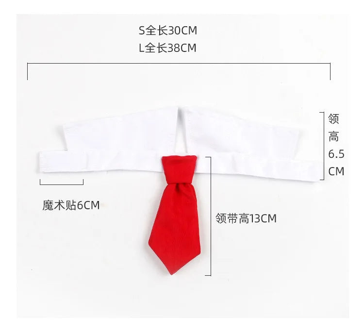 Dog Tuxedo Bow Tie Collar Formal Wedding Pet Accessory