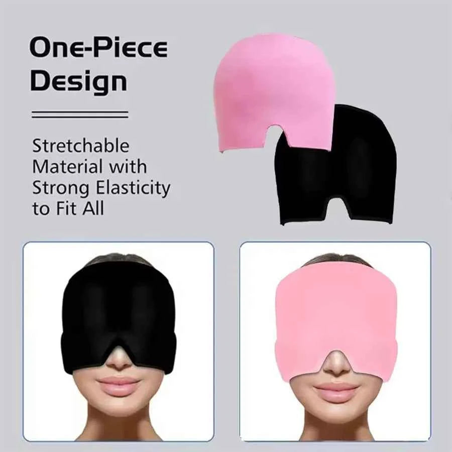 Migraine Relief Hat headache hat Gel Hot Cold Therapy Ice Cap For Relieve Pain Ice Hat Eye Mask Stress Pressure Pain Relief
