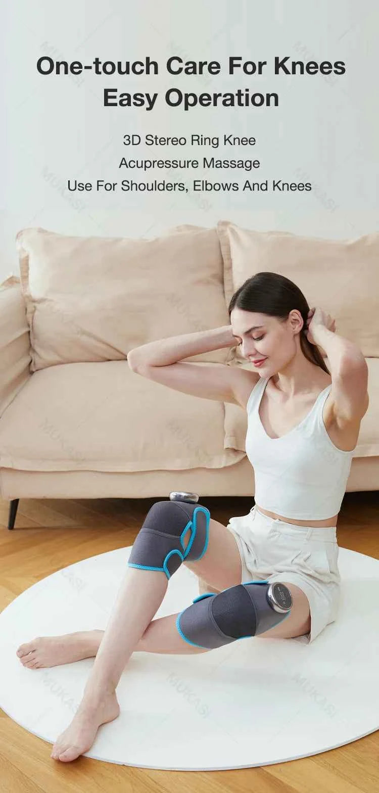 Heating Knee Massager Electric Shoulder Vibrating Massage Pad For Physiotherapy Leg Arthritis Elbow Joint Pain Relief Therapy