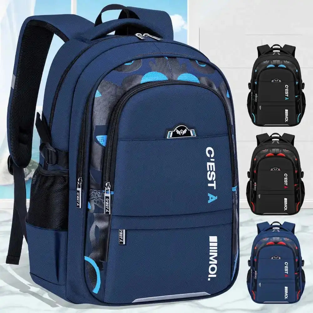 Kids Waterproof School Backpack Boys Teen Book Bag Primary
