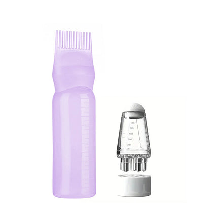 2-piece Hair Dye Tool Set 6.09oz Hair Oil Applicator Bottle and1ml Dil Hair Growth Solid Hair Comb Salon Hairdressing Tools