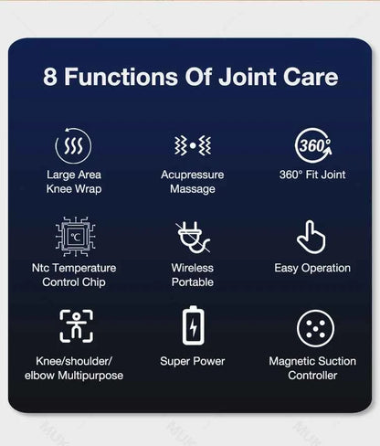 Heating Knee Massager Electric Shoulder Vibrating Massage Pad For Physiotherapy Leg Arthritis Elbow Joint Pain Relief Therapy