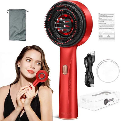 3 in 1 Red Light Therapy Head Massage Comb Hair Oil Applicator  Waterproof Hair Growth Vibration Electric Scalp Massager Brush