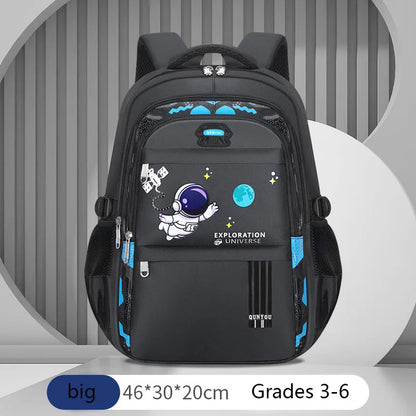 Kids Astronaut School Backpack Waterproof Boys Book Bag