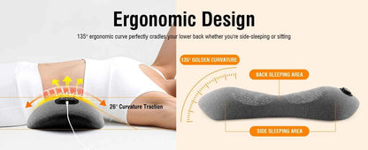 Multi-functional 3-in-1 Back Massager with Relief Bed Sleeping Shiatsu Deep Tissue Portable Shoulder Lower Back Pain Relief