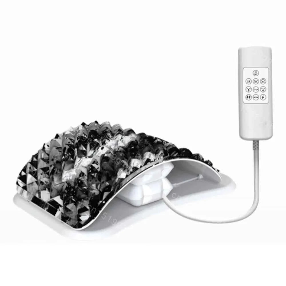 Electric Back Massager Stretch Lumbar Support Relaxation Spine Pain Relief Lower Traction Corrects Waist Multi-Level Adjustable