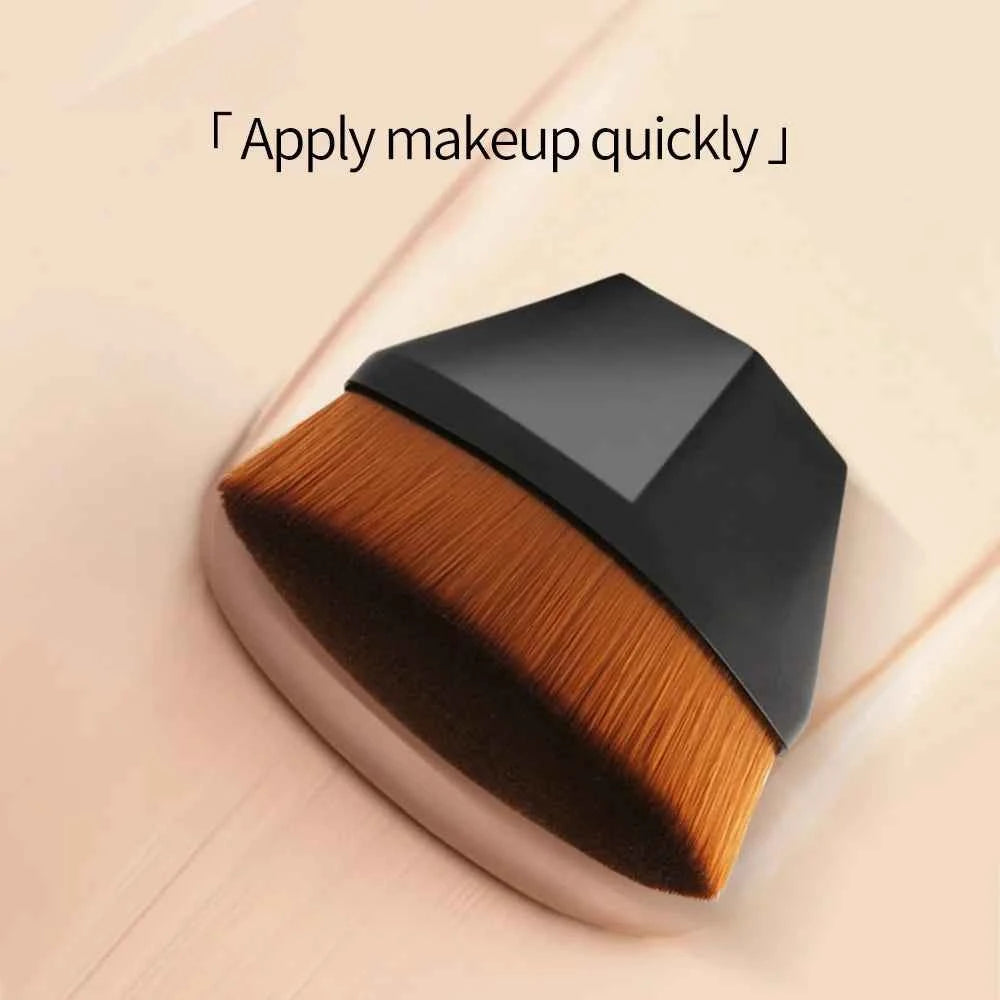 2-piece set of makeup tools: foundation brush, concealer brush, soft bristle brush, convertible makeup brush