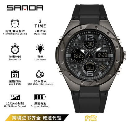 SANDA Waterproof Sports Watch Digital Couple Outdoor