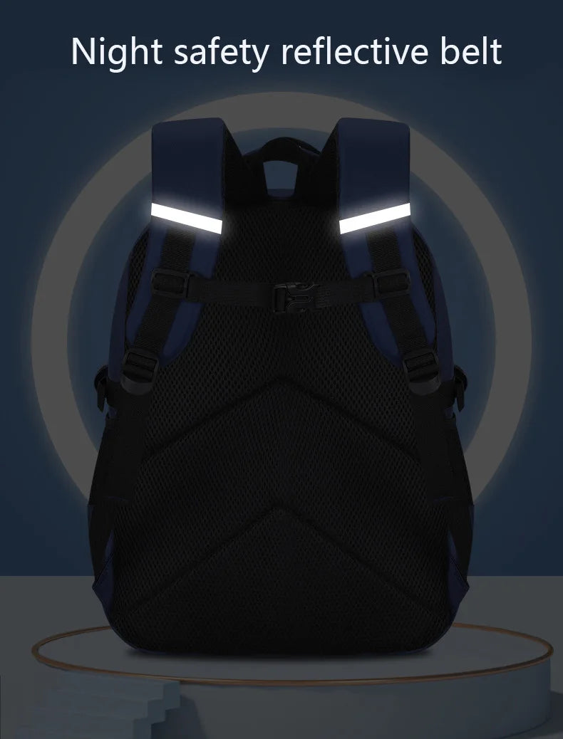 Kids Astronaut School Backpack Waterproof Boys Book Bag