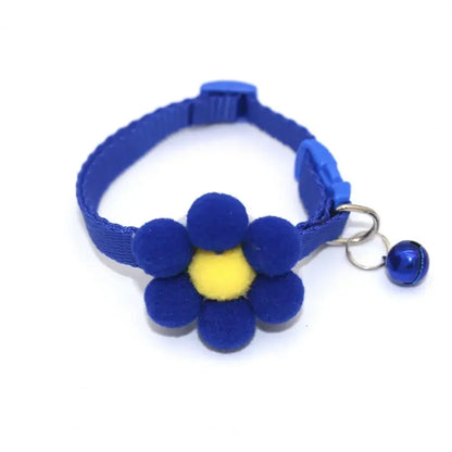 Cute Cat Collar with Bell Bowknot Adjustable Kitten Collar