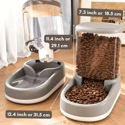 Automatic Pet Feeder and Water Dispenser Large Capacity