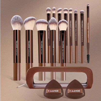 13pcs Makeup Brush Set Foundation Concealer Powder Eyeshadow Blush Brush Kabuki Blending Cosmetic Makeup Beauty Tool for Face