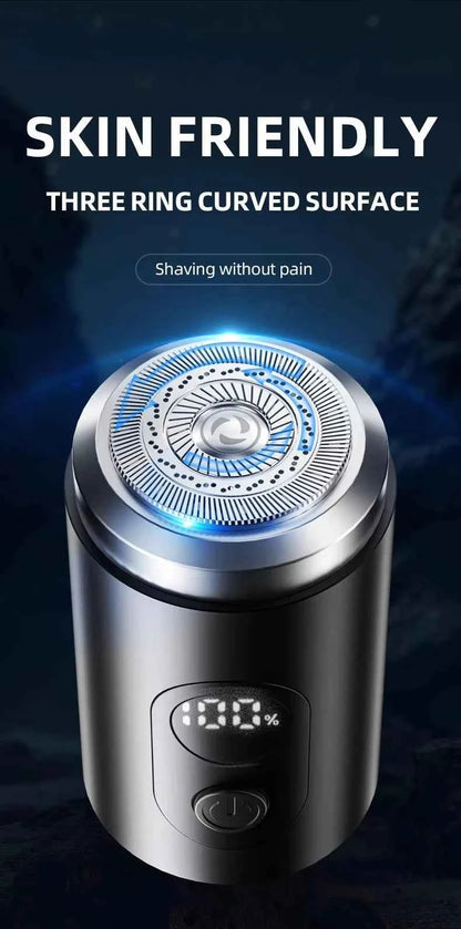 Portable Mini Shaver Razor for Men Operating Face USB Rechargeable Cordless Hair Trimmer Cutter Electric Beard Shaving Household