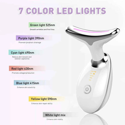 EMS Neck Face Lifter Neck Face Lifting Massager Skin Tighten Device Led Photon Therapy Anti Wrinkle Double Chin Remover