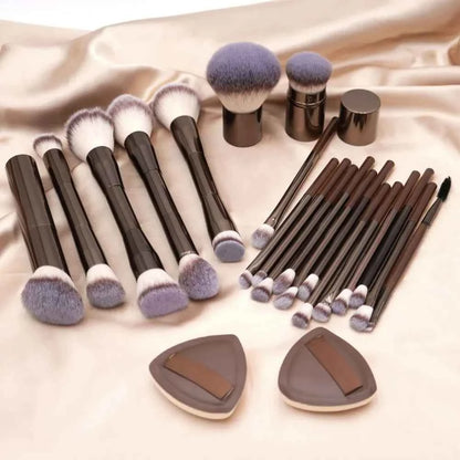 20-piece Makeup Brush Set Foundation Concealer Powder Eyeshadow Blush Brush Mushroom Head Blending Face Beauty Makeup Tools