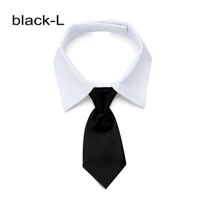 Pet Dog Tuxedo Bow Tie Collar Formal Wedding Accessory