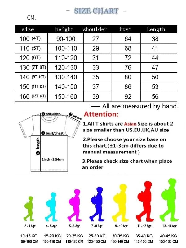 Girls Summer Cute 3D Cat Print Short Sleeve T-Shirt