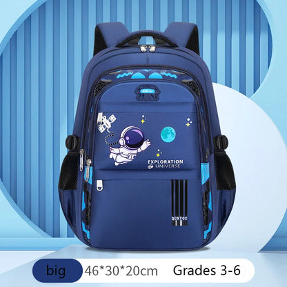 Kids Astronaut School Backpack Waterproof Boys Book Bag