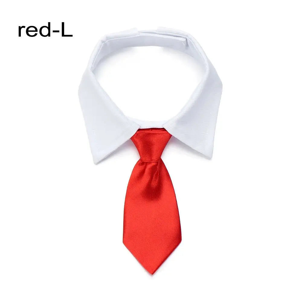 Pet Tuxedo Bow Tie Collar Cotton Formal Dog Cat Accessory