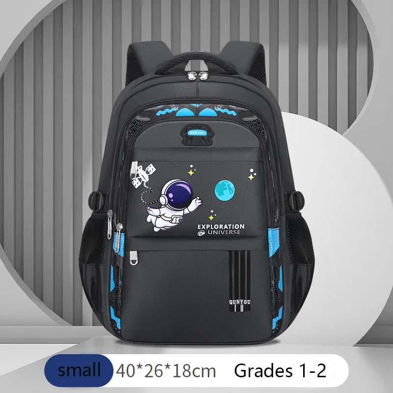 Kids Astronaut School Backpack Waterproof Boys Book Bag