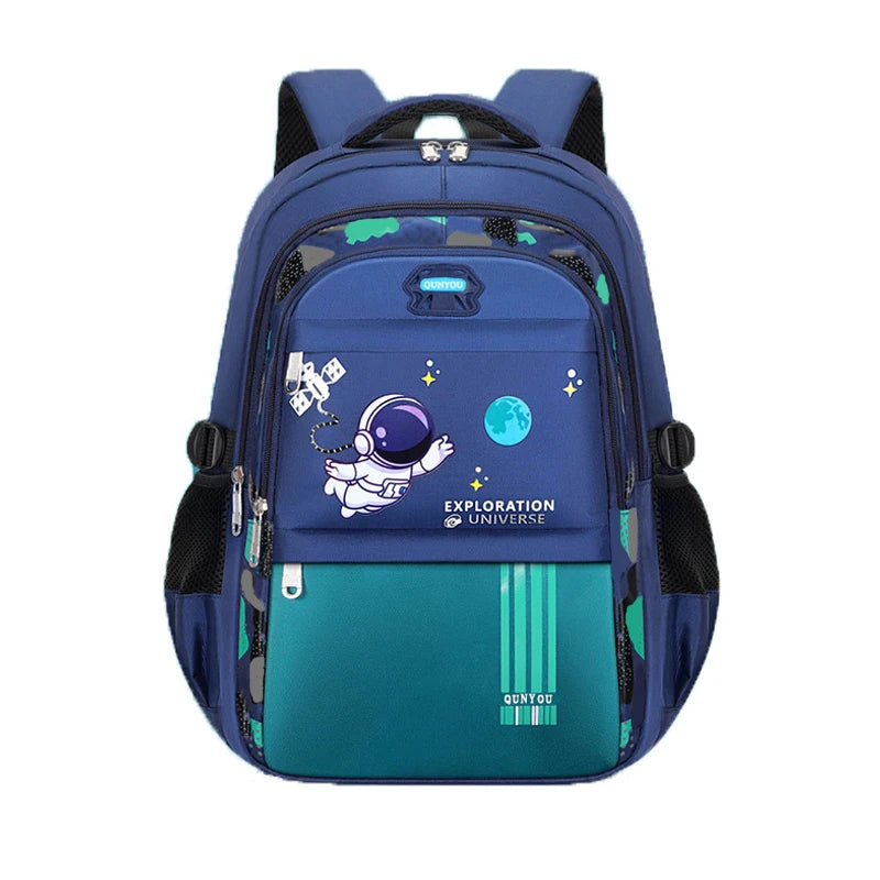 Kids Astronaut School Backpack Waterproof Boys Book Bag