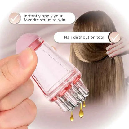 1/2pcs Hair Dye Tool Set Pink 6.09oz Hair Oil Applicator Bottle and1ml Dil Hair Growth Solid Hair Comb Salon Hairdressing Tools
