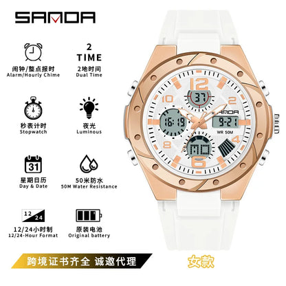 SANDA Waterproof Sports Watch Digital Couple Outdoor