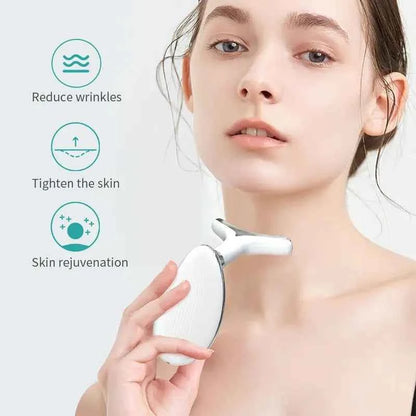 EMS Neck Face Lifter Neck Face Lifting Massager Skin Tighten Device Led Photon Therapy Anti Wrinkle Double Chin Remover