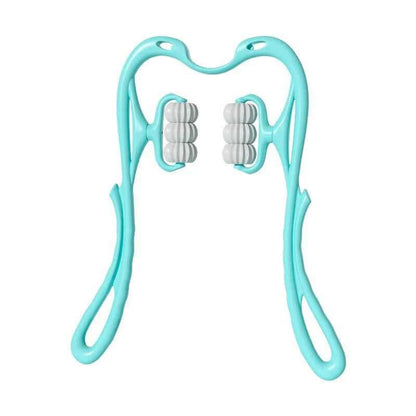 Six-Wheel Manual Cervical Massager for Neck Back Waist - Muscle Tension Relief And Relaxation Rolling Therapeutic Tool