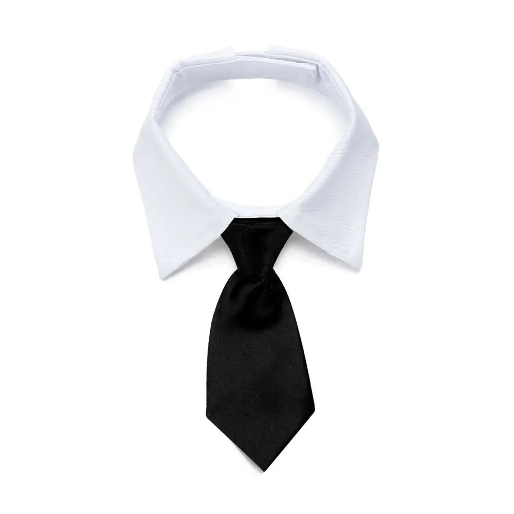 Pet Tuxedo Bow Tie Collar Cotton Formal Dog Cat Accessory