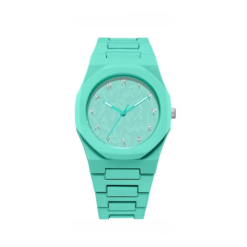 Fashion Quartz Wristwatch Unisex Silicone Strap Watch