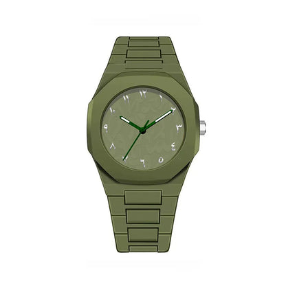 Fashion Quartz Wristwatch Unisex Silicone Strap Watch