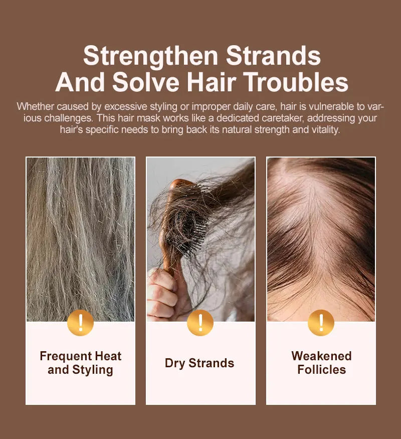 PURC Batana Hair Growth 1-3pcs Set Nourishing Anti Hair Loss Hair Oil &amp; Spray &amp; Mask Treatment Rosemary Oil Biotin Hair Care Set